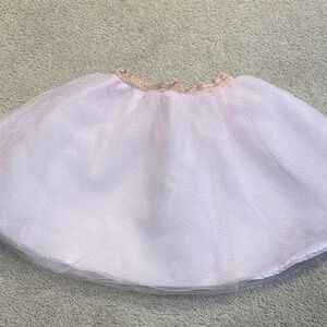 Girls Janie and Jack Soft Pink tulle and  Satin Skirt size 7